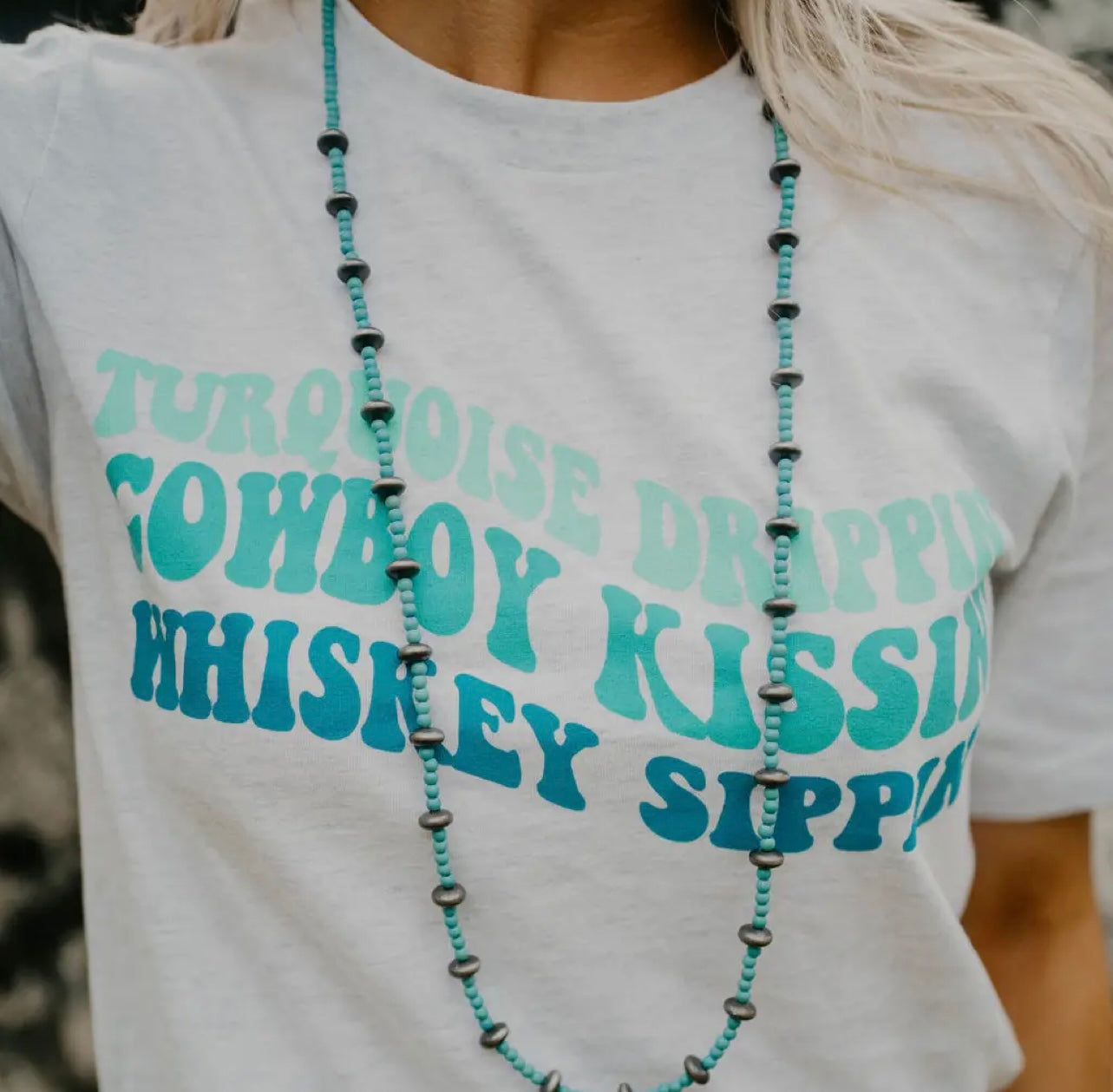 Turquoise Drippin’ Tee